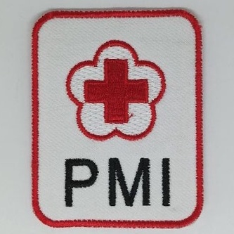 Jual Bordir Komputer | Bordir Logo PMI Kotak Besar PMI ( Palang Merah ...