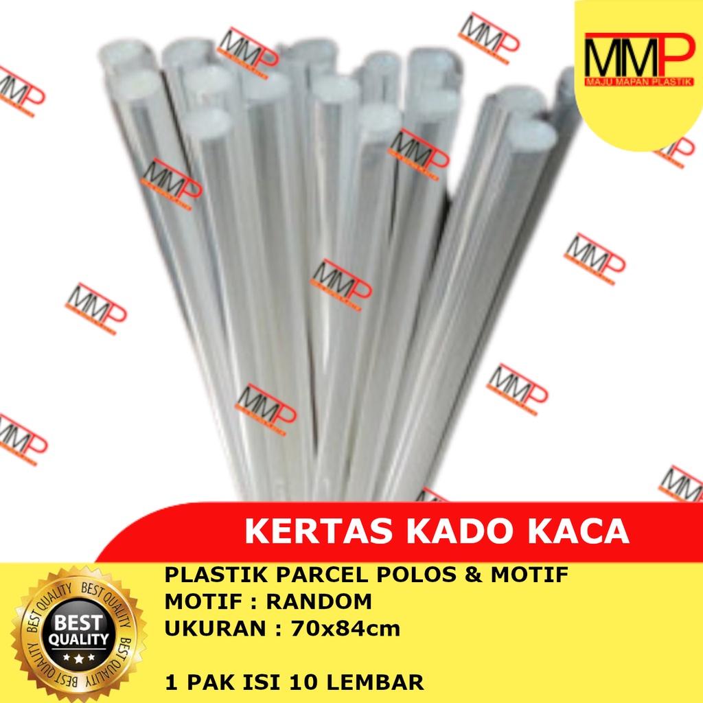 Jual 10 Pcs Plastik Parcel Lembaran Plastik Hantaran Bening Dan Motif Plastik Kado Kaca 4090