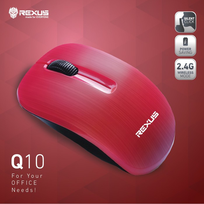 Jual MOUSE REXUS Q10 / Q20 / Q30 Silent Click Wireless | Shopee Indonesia