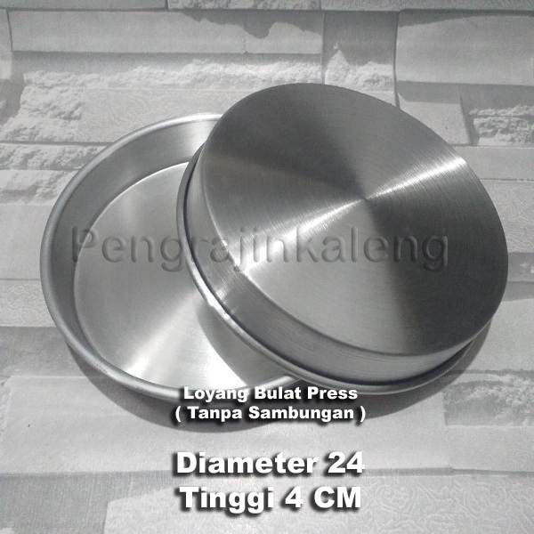 Jual Loyang Bulat Press Diameter 24 CM Tinggi 4 CM / Loyang Bolu Bolu ...