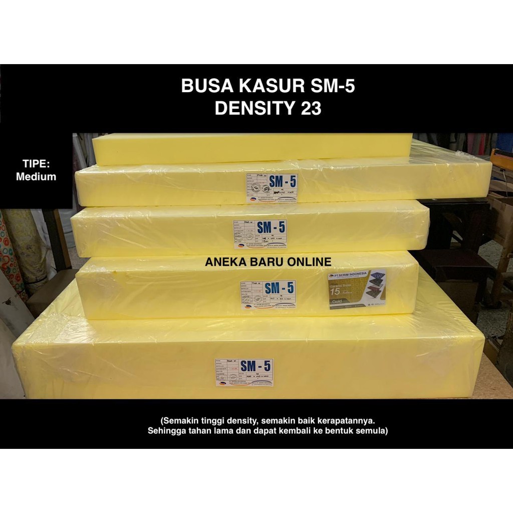 Jual Busa Kasur SM-5 (Density 23) -Medium Softness- Matras, Kasur ...