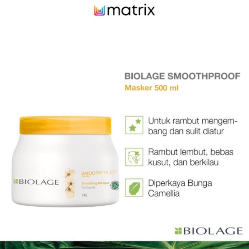 Jual MATRIX Biolage Hair Mask 490 mL Smoothproof Colorlast