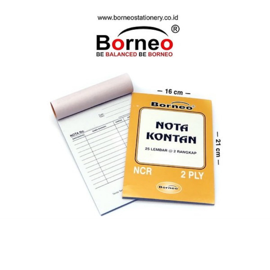 Jual PACK NOTA NCR B-2 BORNEO/NOTA KONTAN BORNEO 2PLY 621274811 ...
