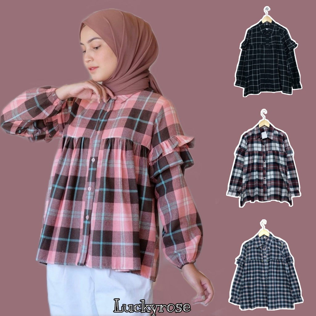 Blouse flanel new arrivals