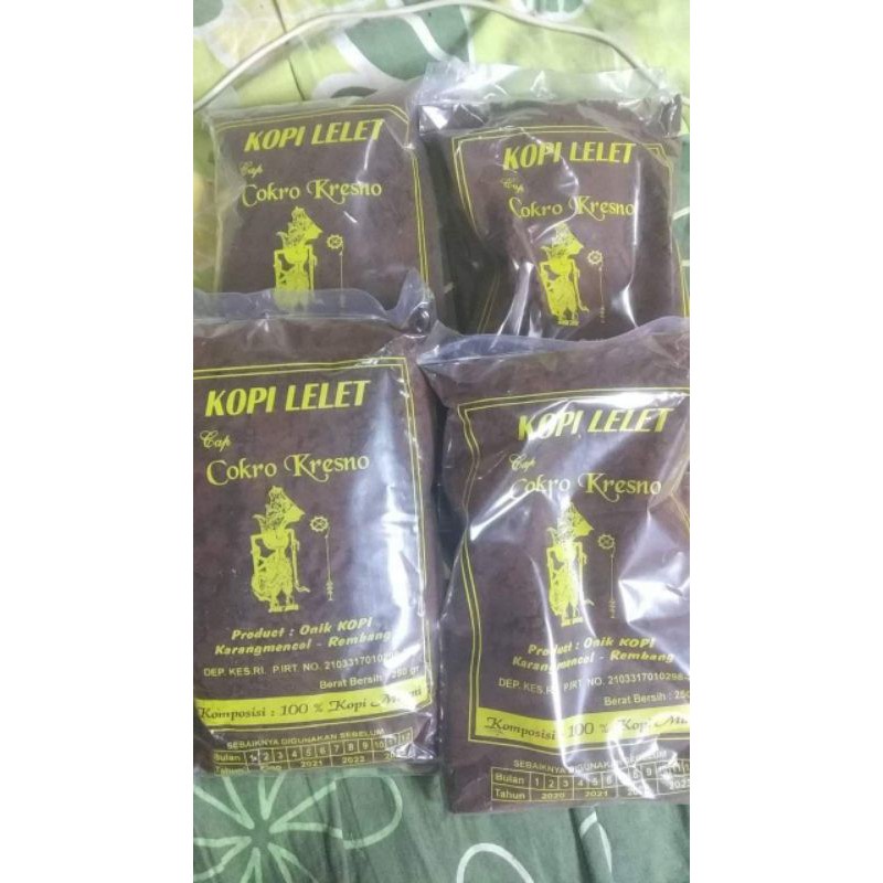 Jual [kopi Lelet Khas Lasem Rembang] By Cap Cokro Kresno 250gr Shopee