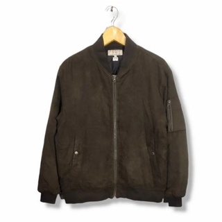 Uniqlo faux clearance suede bomber