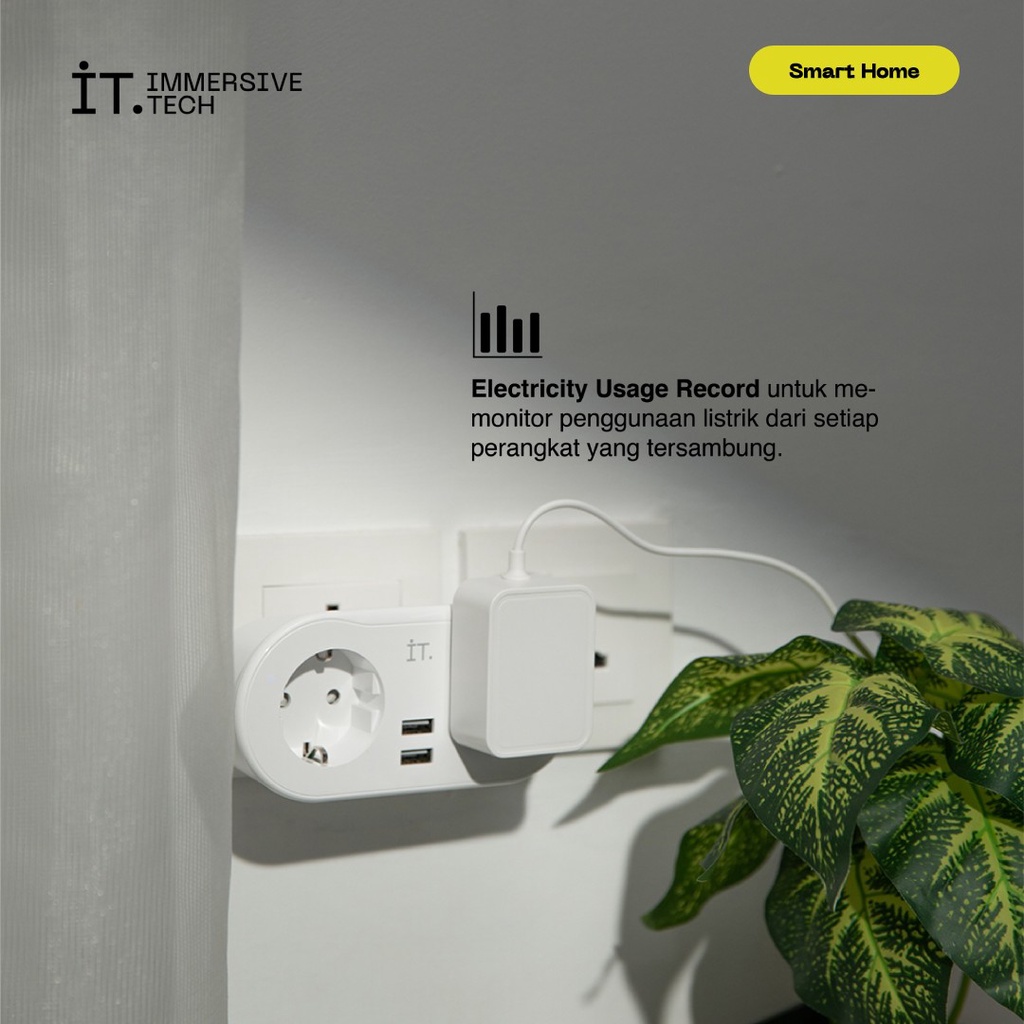 Jual IT Smart Power Socket Dual Plug PS02 | Shopee Indonesia