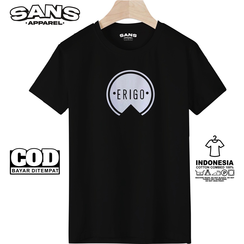 Jual SansTshirt Kaos Baju Logo ERIGO 004 new /Kaos Pria keren/Kaos
