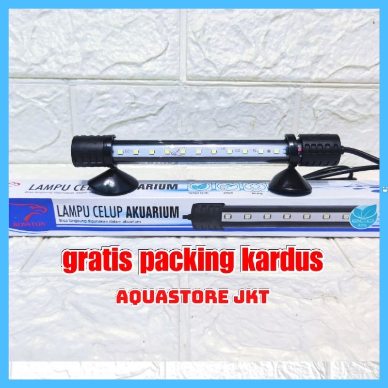 Jual Lampu Aquarium Celup 20 Cm Kandila Vosso Aqura Rosston Led