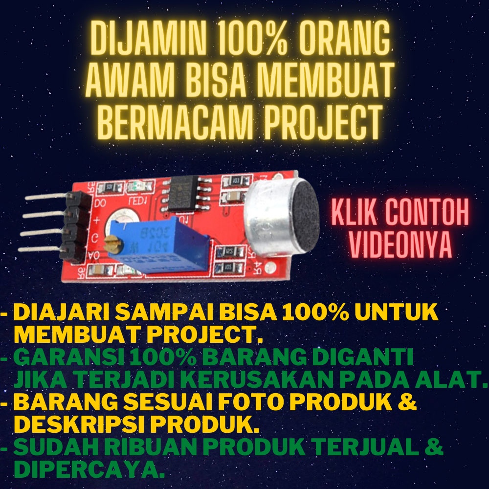 Jual Sensor suara pir infrared arduino uno r3 nano nfc dioda bridge ...