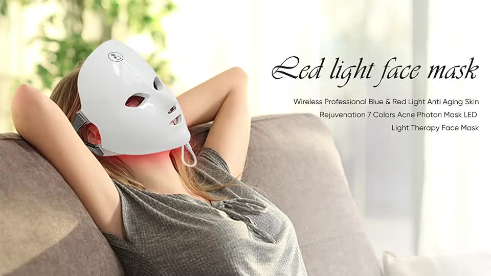 Jual Masker LED PDT Light 7 Warna Led Mask Photon Therapy Alat ...