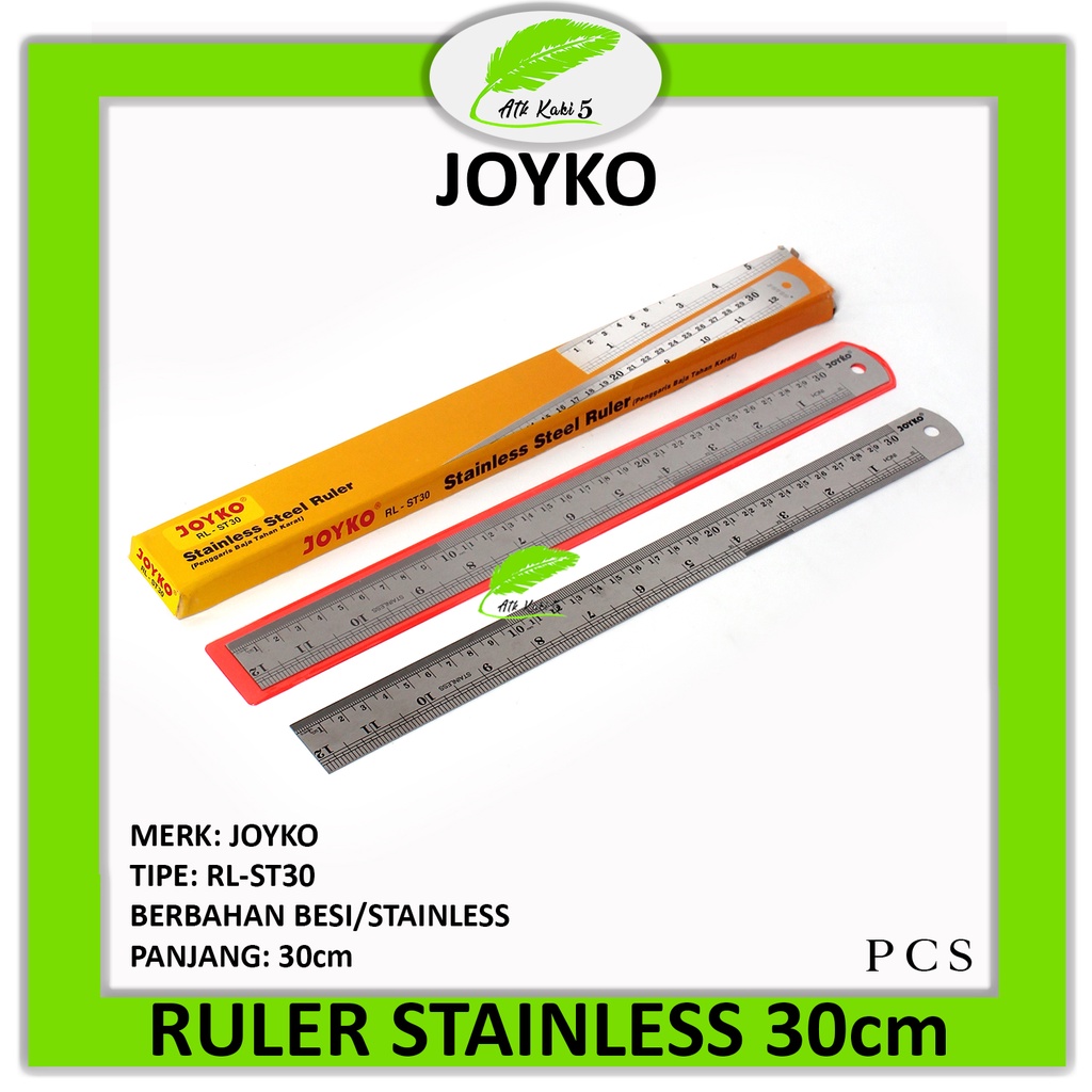 Jual JOYKO - Ruler Stainless RL-ST30 - PCS | Shopee Indonesia