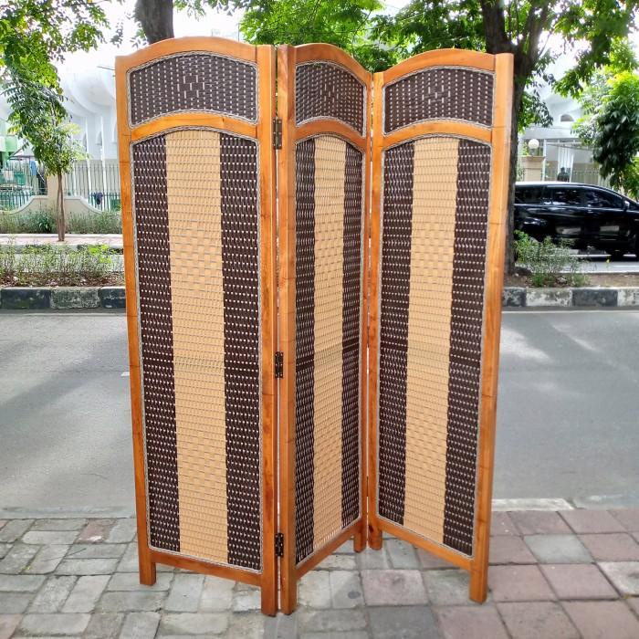 Jual Sekat Sketsel Rotan Partisi Pembatas Ruangan Minimalis Ready Stock Shopee Indonesia