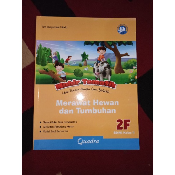 Jual BUKU BEKAS MAHIR TEMATIK KELAS 2 SD JILID 2F QUADRA KURIKULUM 2013 ...