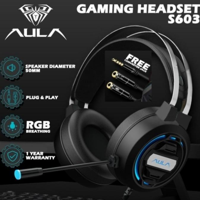 Jual Headset Gaming Aula S603 / Rgb Breathing Stereo Sandranniid ...