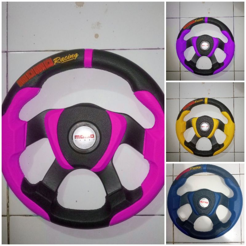 Jual Setir mobil racing ukuran 12 inci kaki 4 ukir | Shopee Indonesia