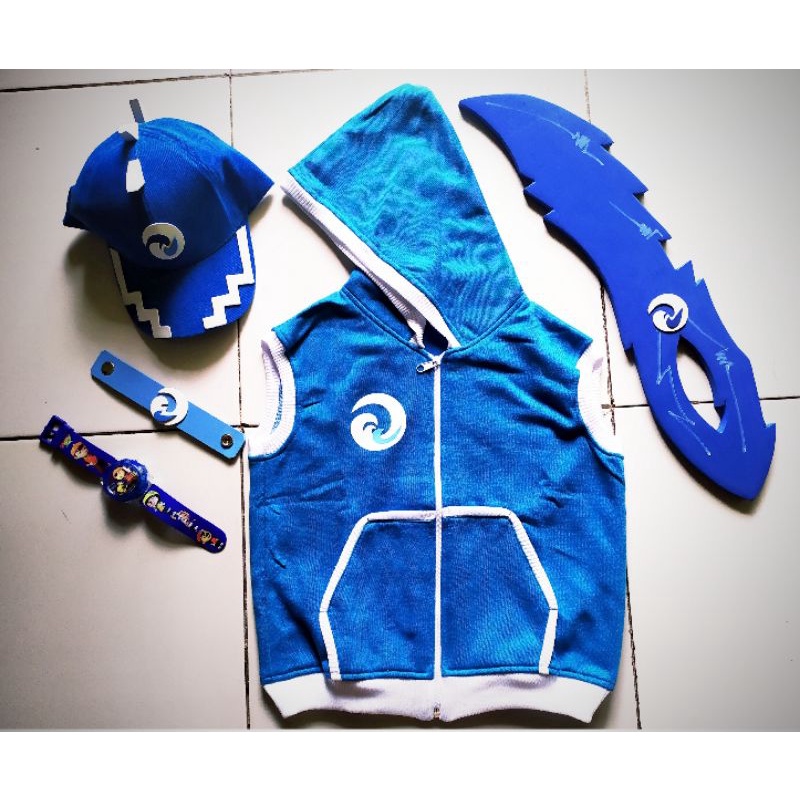 Jual ROMPI BOBOIBOY ICE SET/PAKET ROMPI+PEDANG+TOPI+GELANG+JAM | Shopee ...