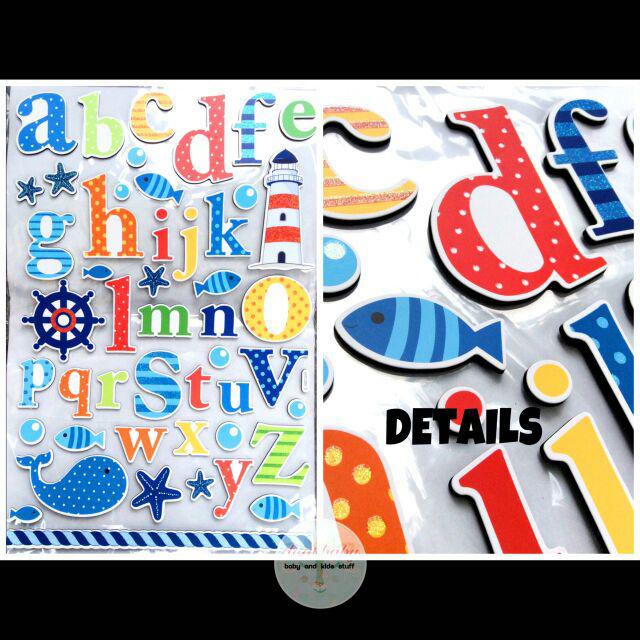 Jual Sticker wallpaper wallstiker Stiker huruf/ abjad / alphabet ...
