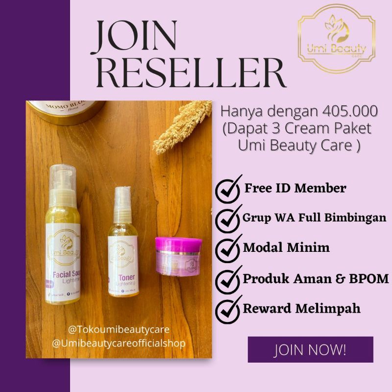 Jual 3 Paket basic cream umi beauty care ( harga join resseler ...