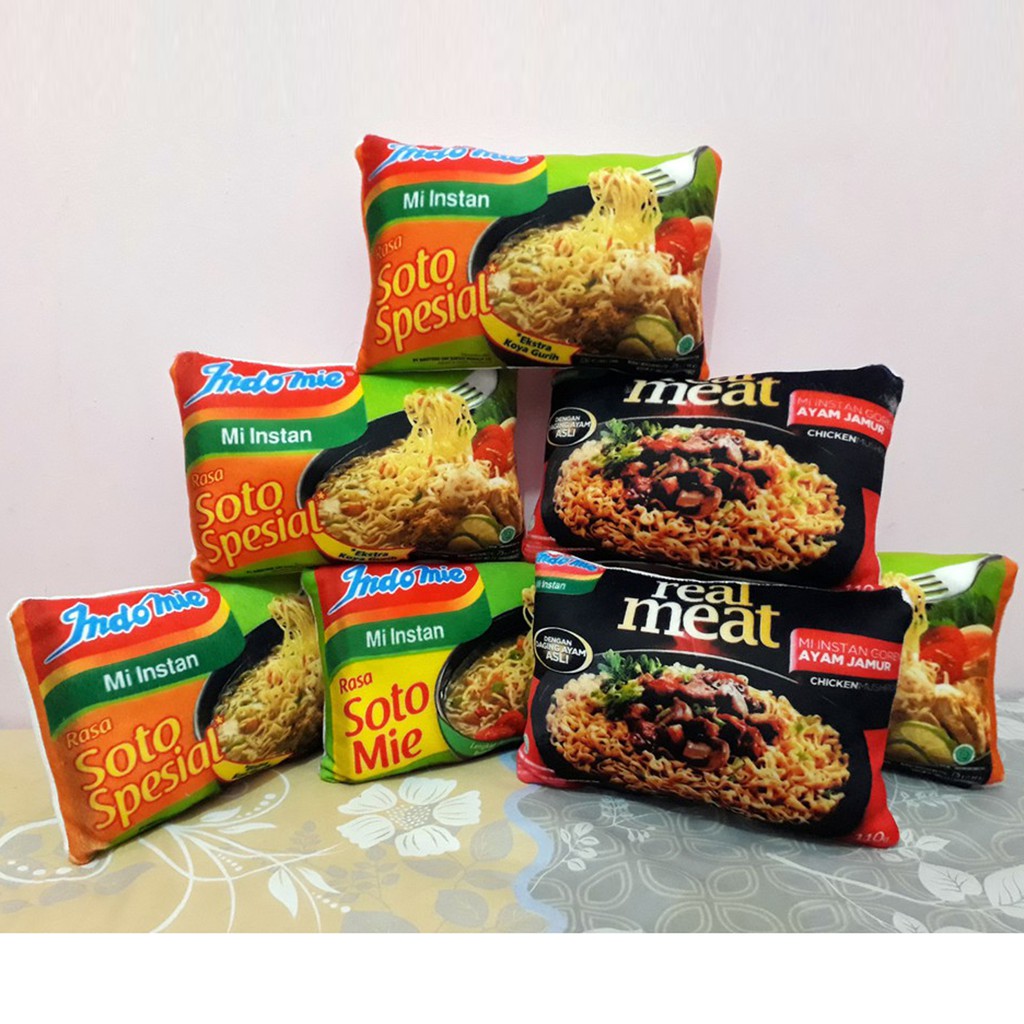 Jual Bantal Snack Indomie Bahan Yelvo Printing Sublim Anti Luntur Isi ...