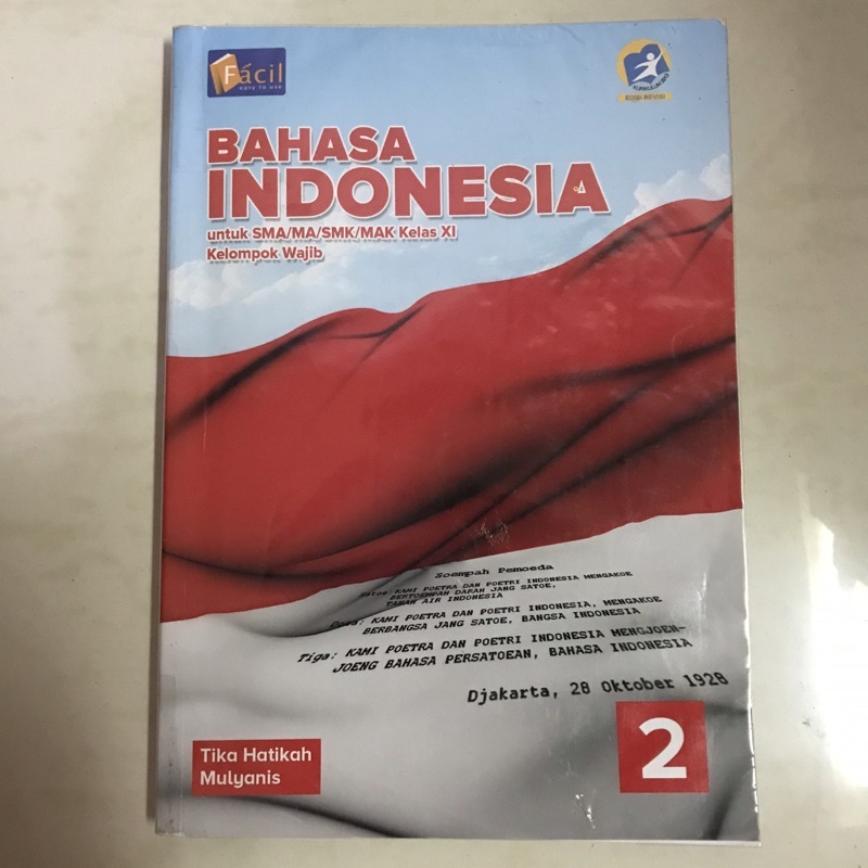 Jual Buku Bahasa Indonesia Kelas 11 Facil (free Sampul) | Shopee Indonesia