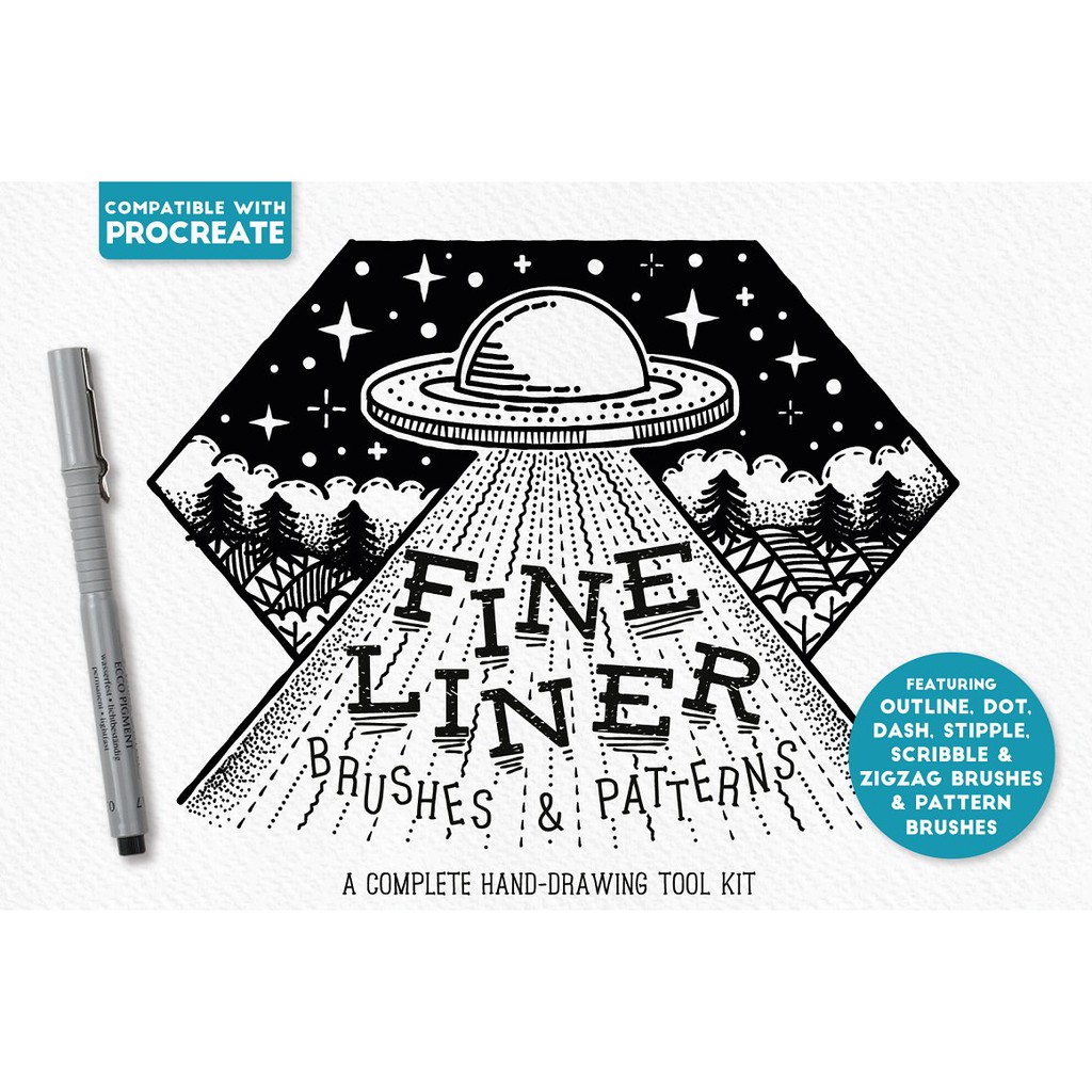 Jual Procreate Brush - Fine Liner Brushes & Patterns | Shopee Indonesia