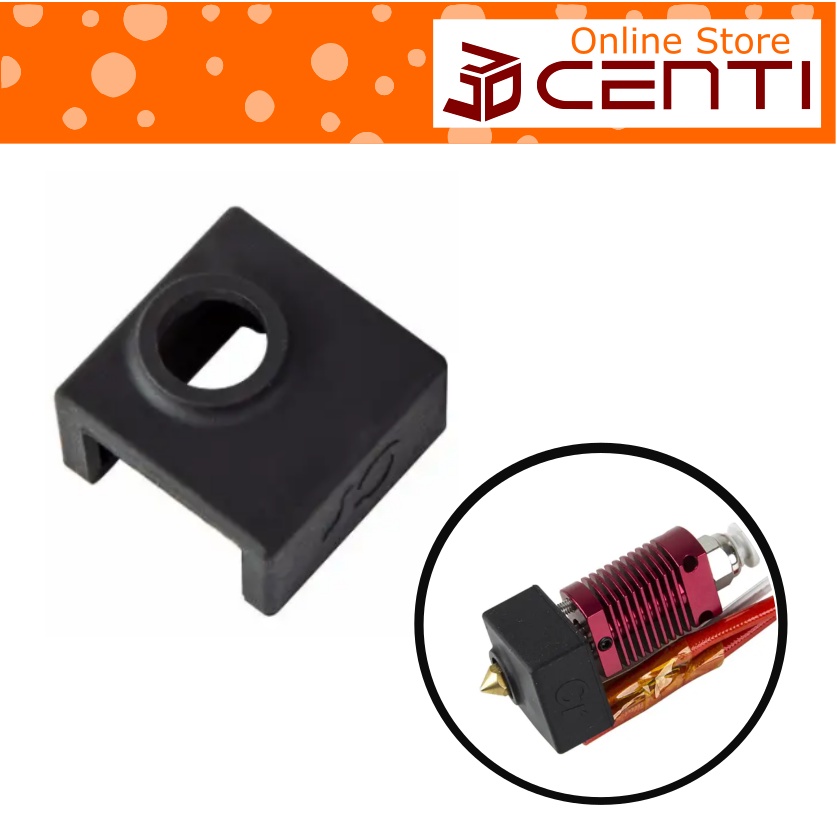 Blocco Riscaldatore Alluminio E Calzino Silicone Kit Per Stampante 3D 3 Set Con Gola Acciaio Inox - Foto 3