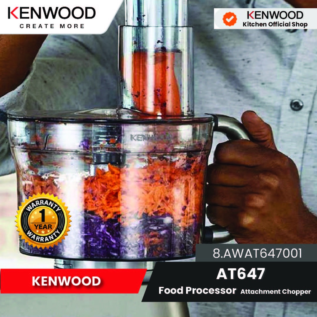 Jual KENWOOD FOOD PROCESSOR ATTACHMENT CHOPPER AT647 GARANSI RESMI 1