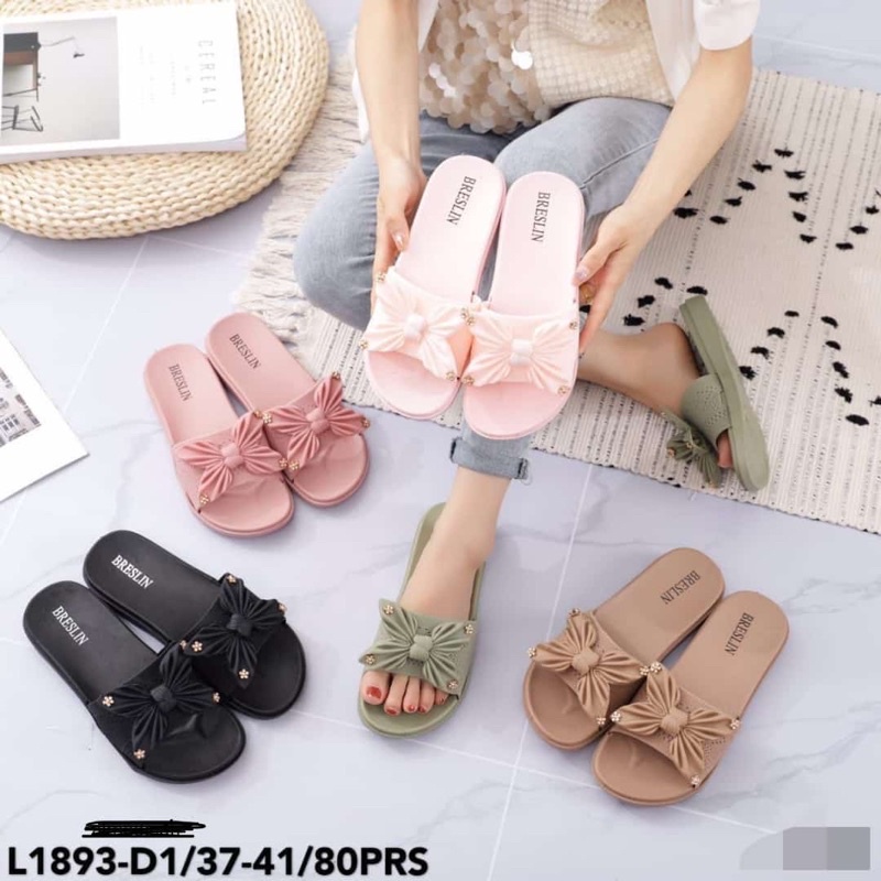 Jual BALANCE IMPORT SANDAL JELLY SLOP PITA SANDAL MOTIF RAJUT PITA