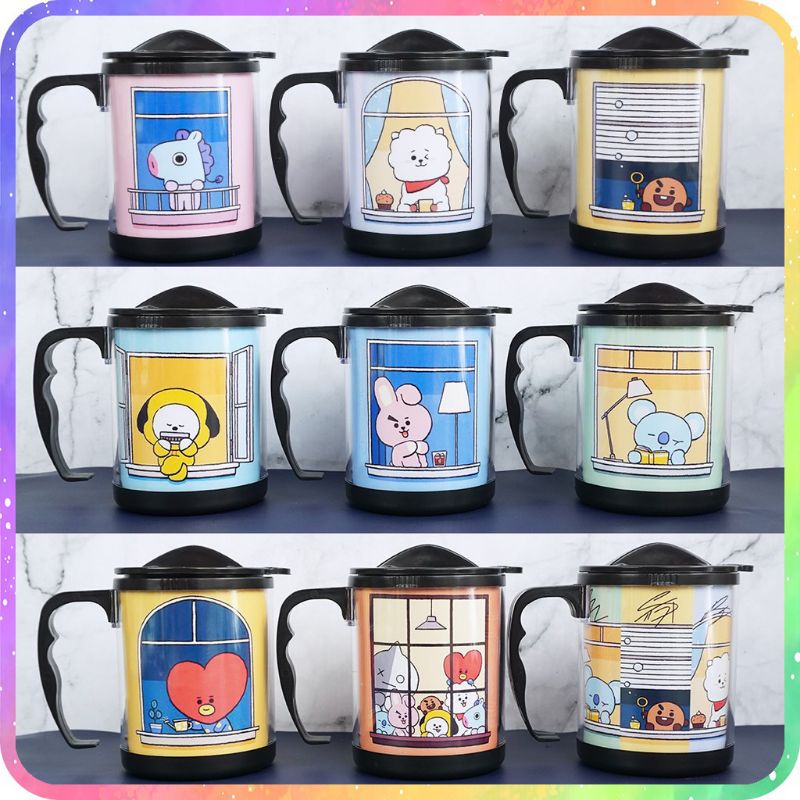 Jual ASTONE KadoTumbler Ulang Tahun Custom Gelas BT21 Window ...
