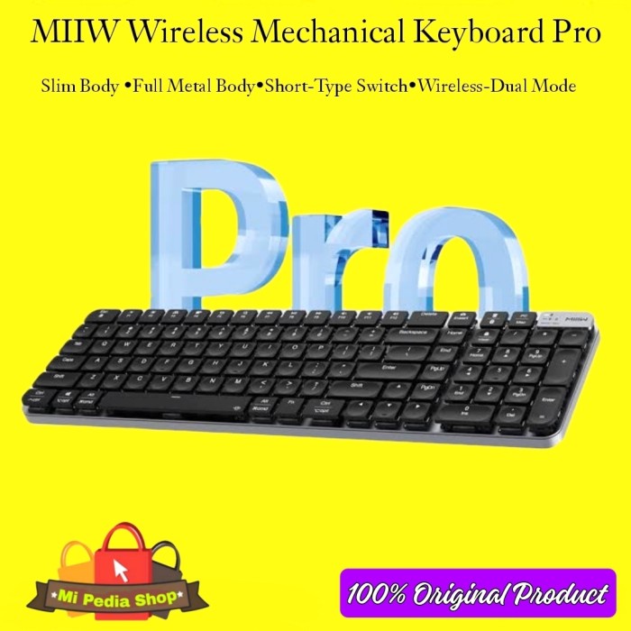 Jual MIIW WIRELESS MECHANICAL KEYBOARD PRO 102 KEY Shopee Indonesia