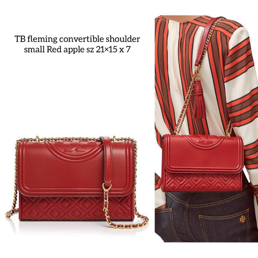 Tory Burch Red Fleming Shoulder Bag