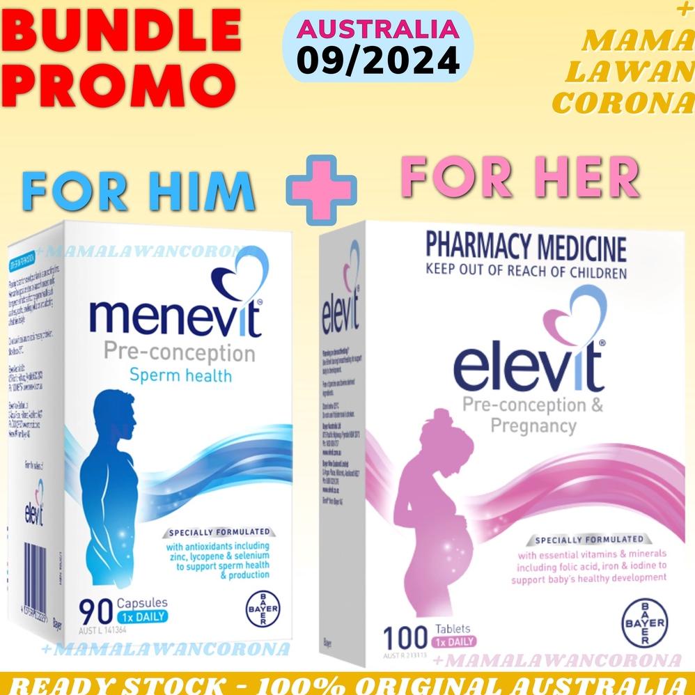 Jual Elevit Pregnancy Pre Conception Multivitamin 100 Tablets Tablet