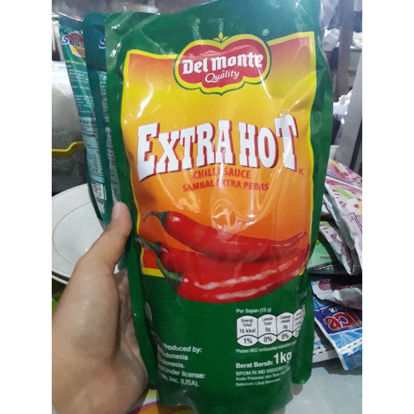 Jual Del Monte Saos Sambal Extra Hot 1kg Shopee Indonesia