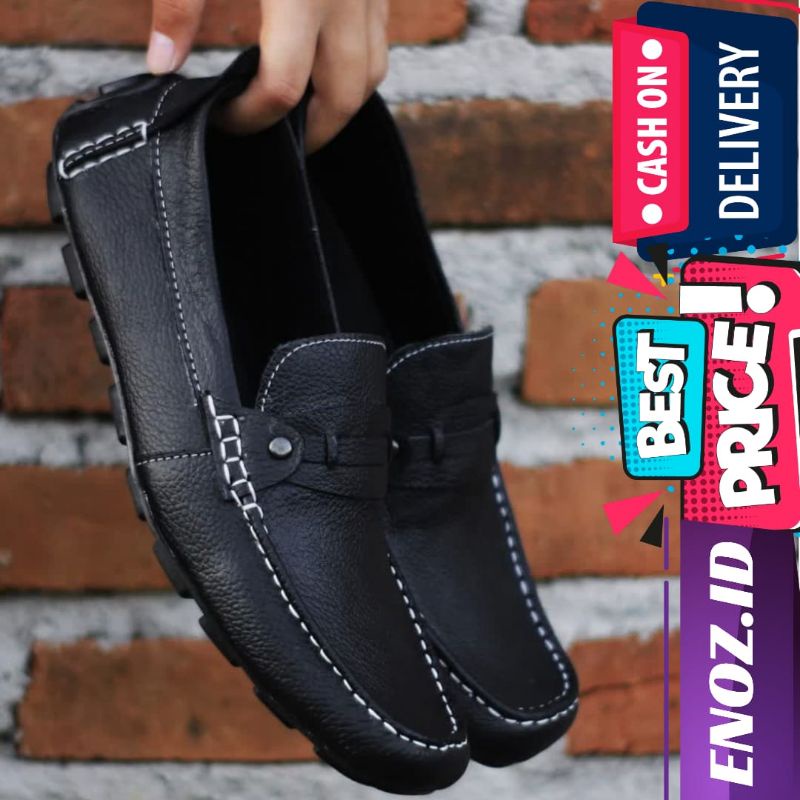 Jual Enoz X Correa Sepatu Slop Loafers Casual Kasual Pria Slip On