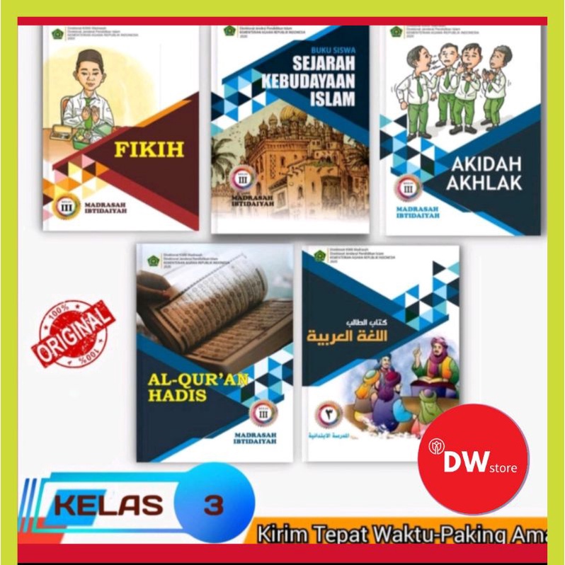 Jual Buku Siswa Kelas 3 MI KEMENAG | Shopee Indonesia