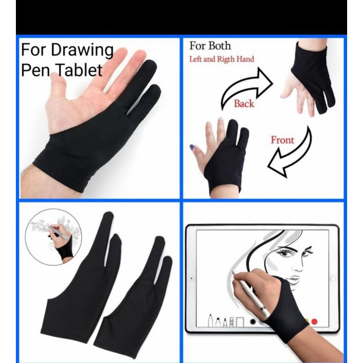 Promo ZHFU PALM REJECTION GLOVE SARUNG TANGAN STYLUS TABLET IPAD DRAWING -  1 Lapis - Kota Surabaya - Zhfu Indonesia