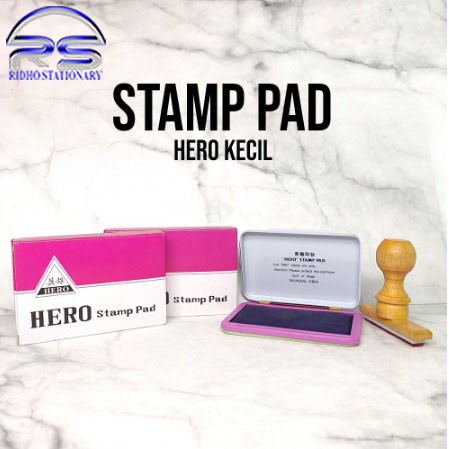 Jual Stamp Pad Bak Stempel Kecil Tinta Stamp Pad Tinta Bantalan Stempel Hero Kecil