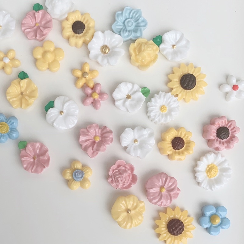 Jual Resin Bunga Diameter ±2cm (5pcs) | Shopee Indonesia