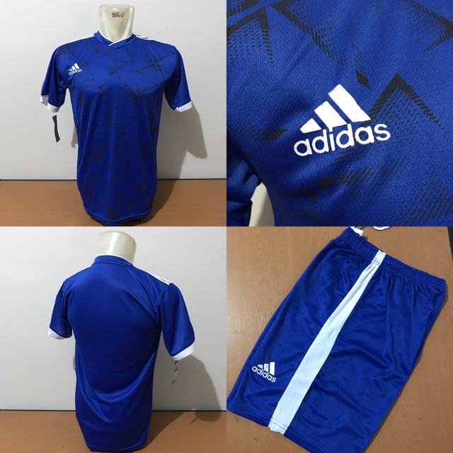 Jual Baju bola setelan futsal adidas biru 27278 lokal murah berkualitas Shopee Indonesia