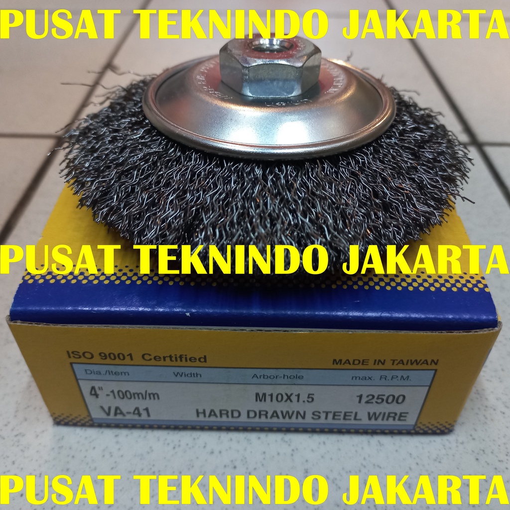 Jual Sikat gerinda kawat baja UNION VA-41 / VA41 4