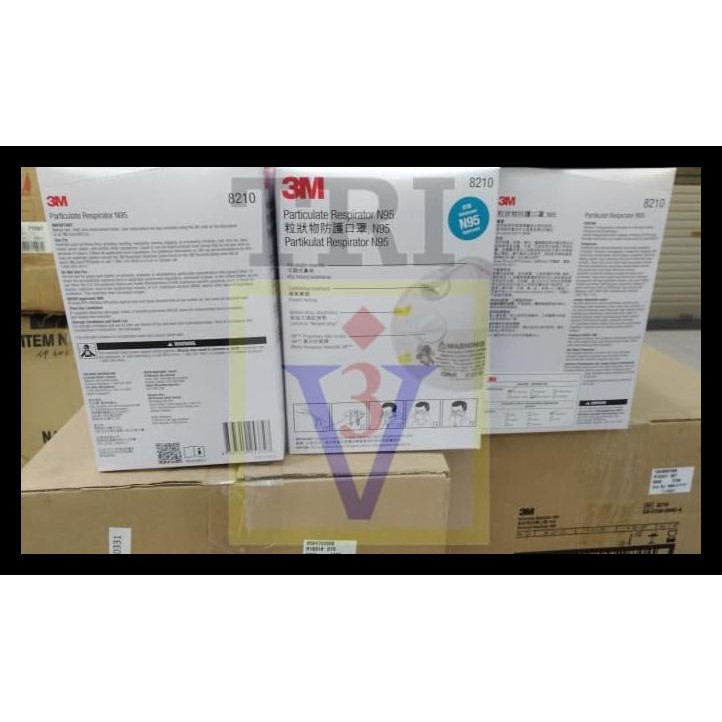 Jual MASKER DEBU ASAP 8210 3M,MASK PARTICULATE RESPIRATOR N95, | Shopee ...
