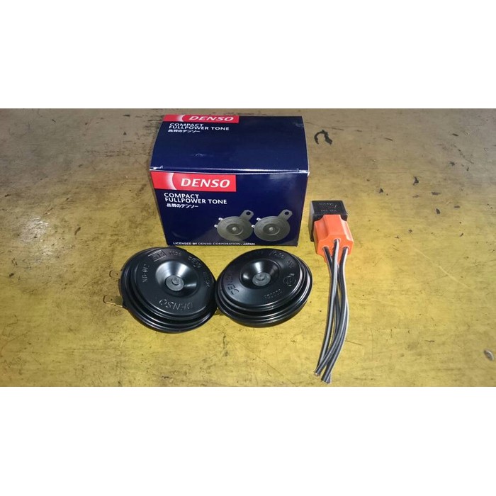 Jual klakson DENSO compact stereo 12v + relay Shopee Indonesia