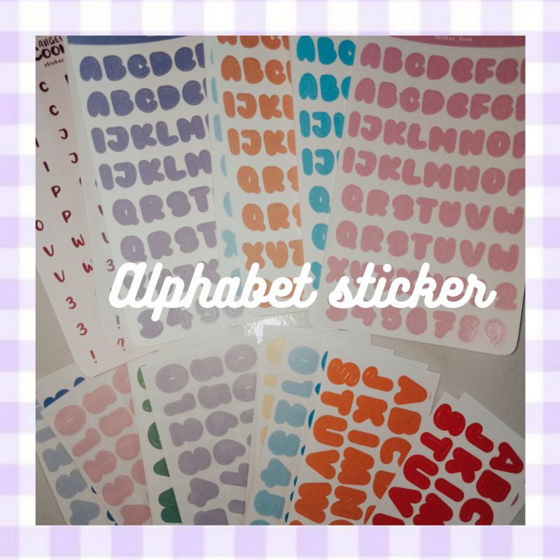 Jual Alphabet Sticker Set | Shopee Indonesia