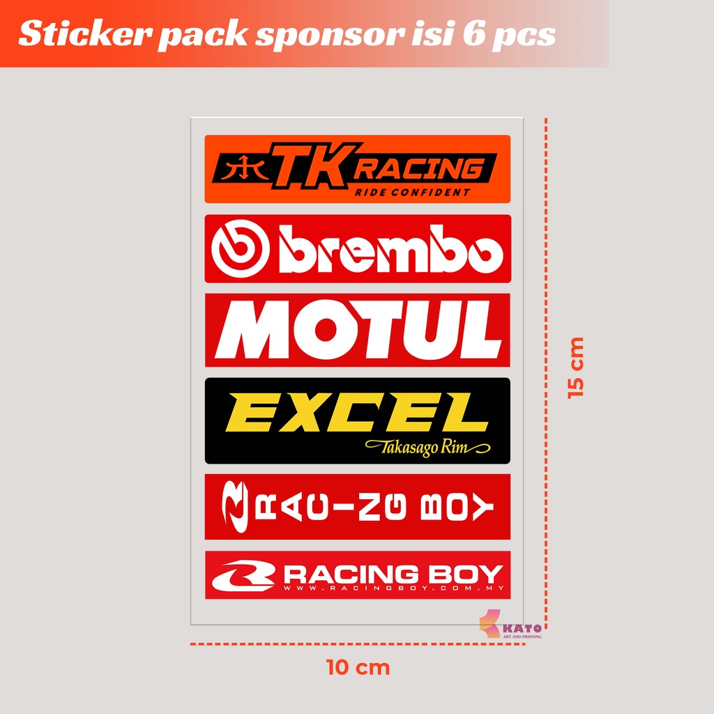 Jual Stiker Motor Racing Bahan Vinyl Sticker Sponsor Motor Honda Yamaha ...