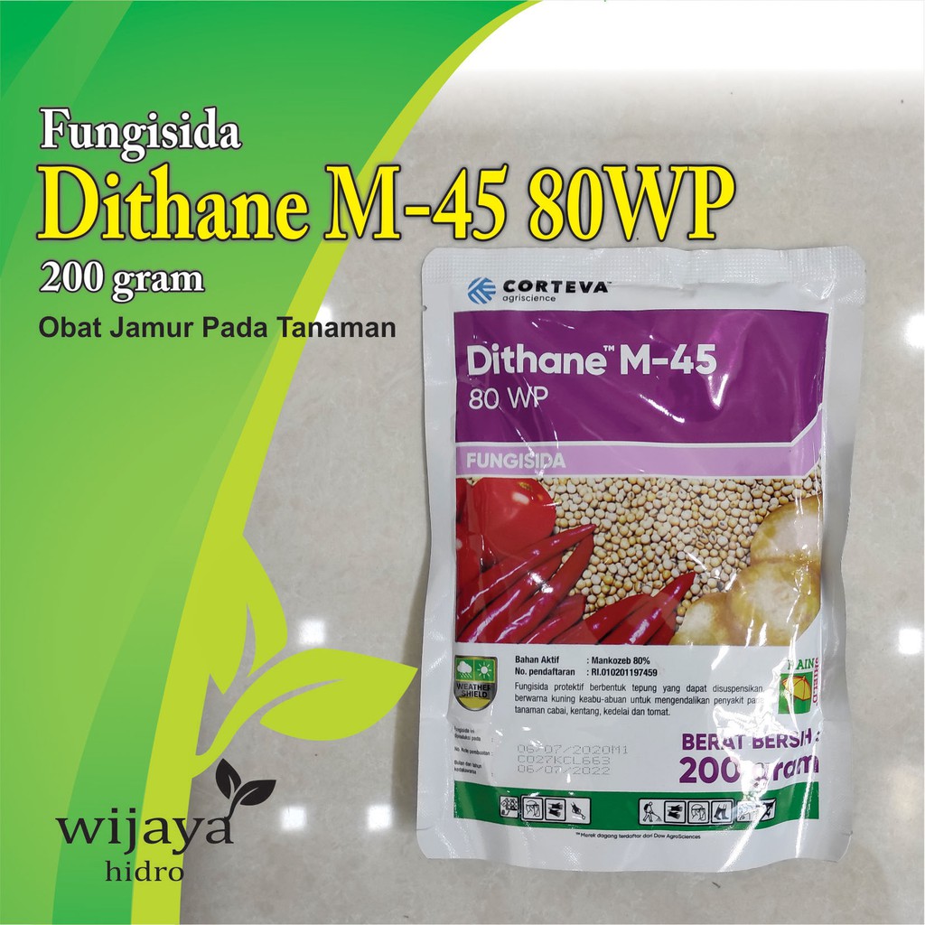 Jual Dithane M 45 80WP Fungisida Obat Jamur Kemasan 200gr Shopee Indonesia