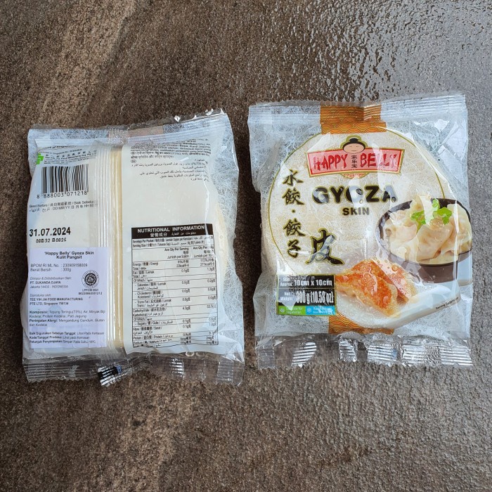 Jual HAPPY BELLY GYOZA SKIN / KULIT DUMPLING / DIMSUM / PANGSIT ...