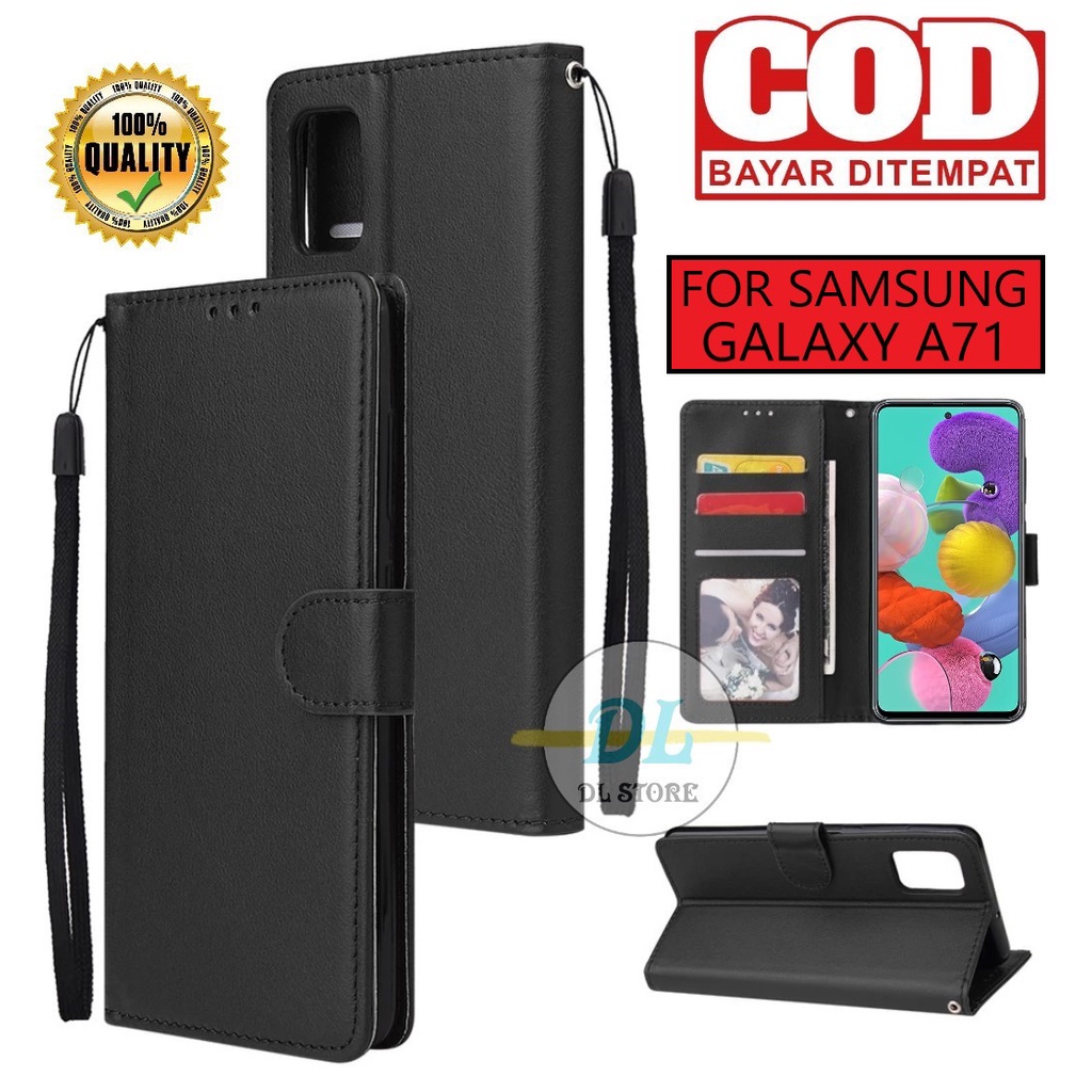 Jual CASE UNTUK SAMSUNG GALAXY A71 FLIP LEATHER CASE PREMIUM-FLIP