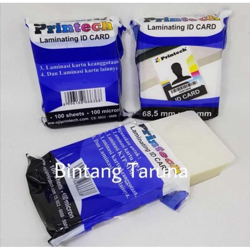 Jual PRINTECH Laminating Film Pouch / Plastik Laminating ID Card