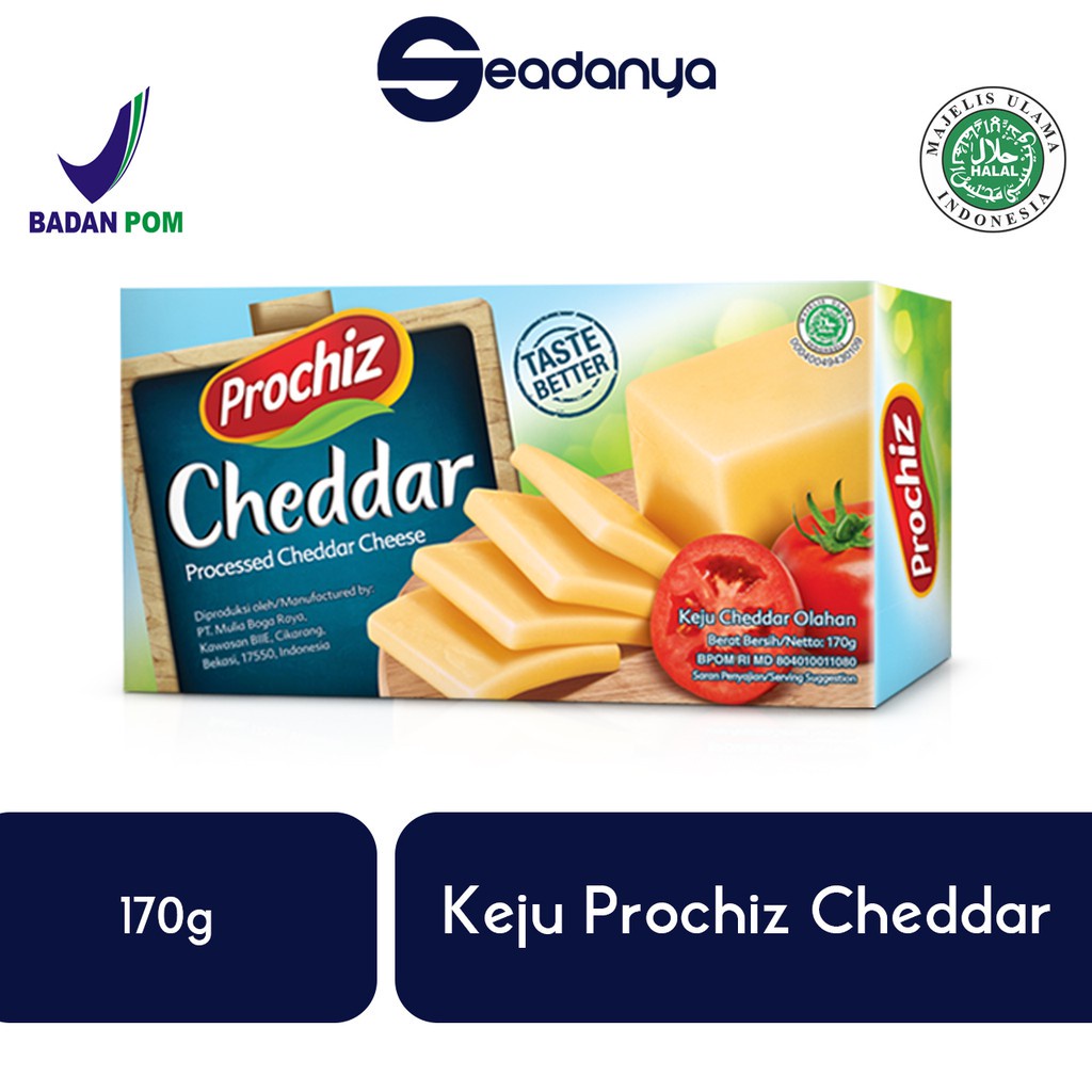 Jual Keju Prochiz Cheddar 170 Gram Cheese Keju Parut Keju Tabur Keju Serut Halal Mui 7728